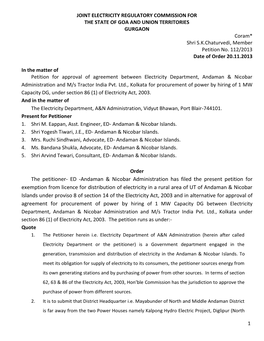 ED -Andaman & Nicobar Administration Has Filed the Present