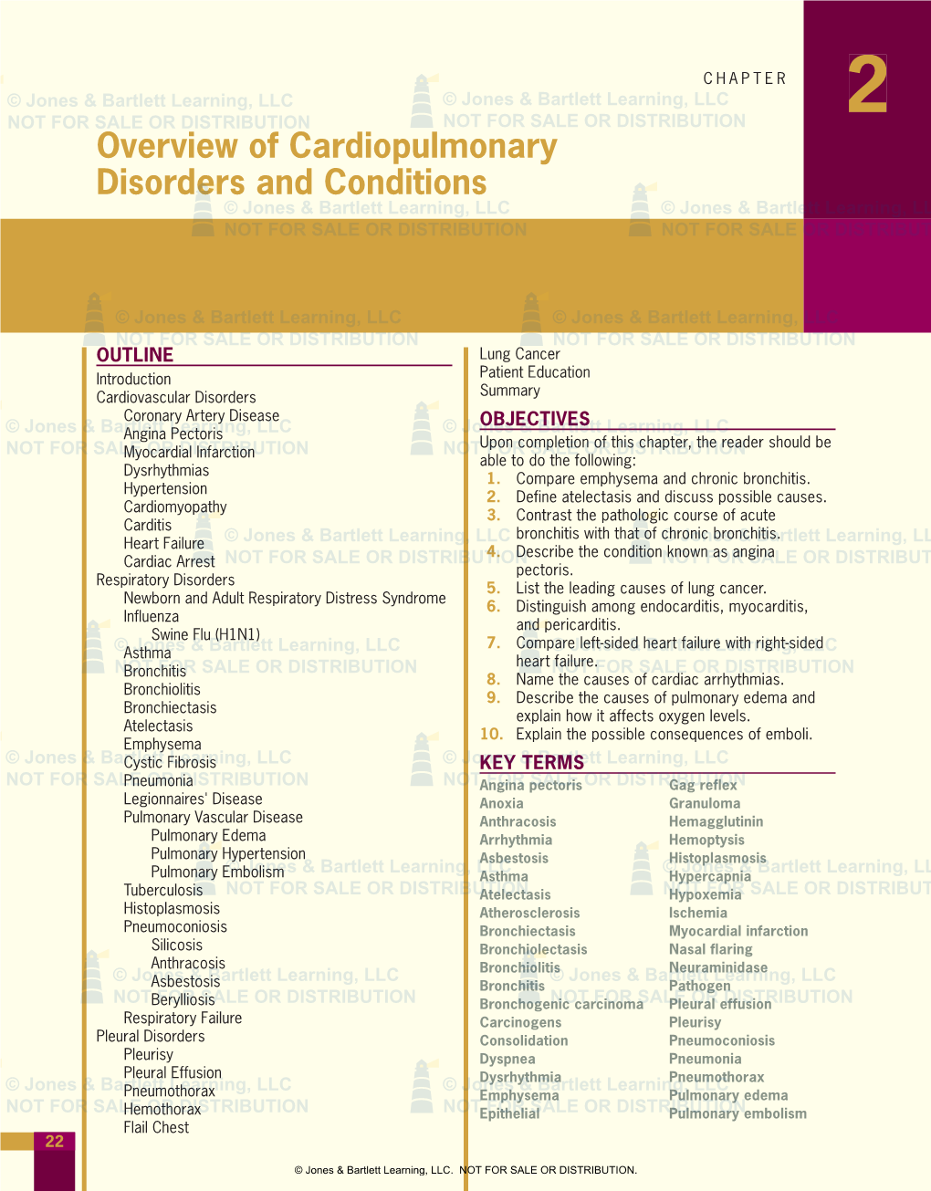 Overview of Cardiopulmonary Disorders and Conditions