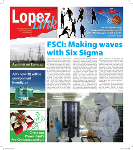 Making Waves with Six Sigma FIRST Sumiden Circuits Inc