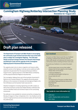 Cunningham Highway/Amberley Intersection Planning Study Newsletter 02 • August 2011