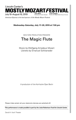 The Magic Flute