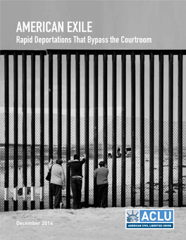 AMERICAN EXILE Rapid Deportations That Bypass the Courtroom