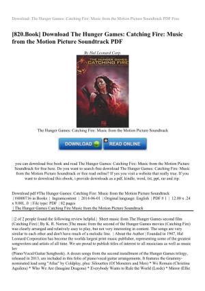 Catching Fire: Music from the Motion Picture Soundtrack PDF Free