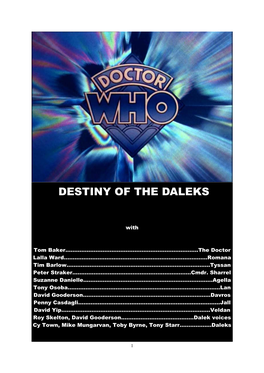 Destiny of the Daleks