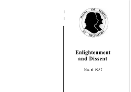Enlightenment and Dissent 6(1987)