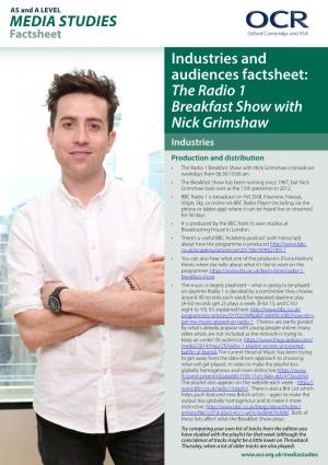 The Radio 1 Breakfast Show with Nick Grimshaw Industries