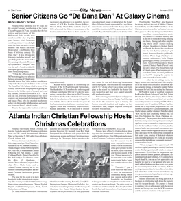 At Galaxy Cinema Atlanta Indian Christian Fellowship Hosts Christmas Celebrations
