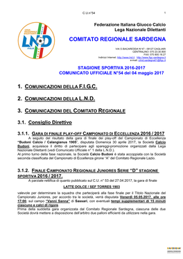 Comitato Regionale Sardegna
