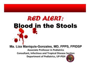 Red Alert: Blood in the Stools
