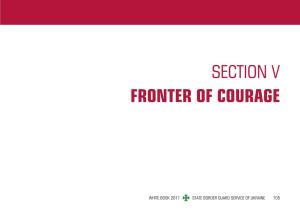 Section V Fronter of Courage