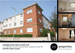 Corner Sited First Floor Flat 1/3, 3 Breval Court