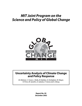 Uncertainty Analysis of Climate Change and Policy Response M