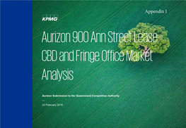 Aurizon 900 Ann Street Lease: CBD and Fringe Office Market Analysis