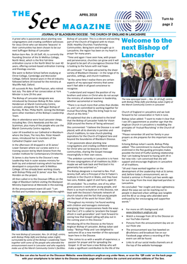 THE See MAGAZINE Welcome to the Next Bishop of Lancaster
