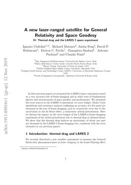 A New Laser-Ranged Satellite for General Relativity and Space Geodesy IV