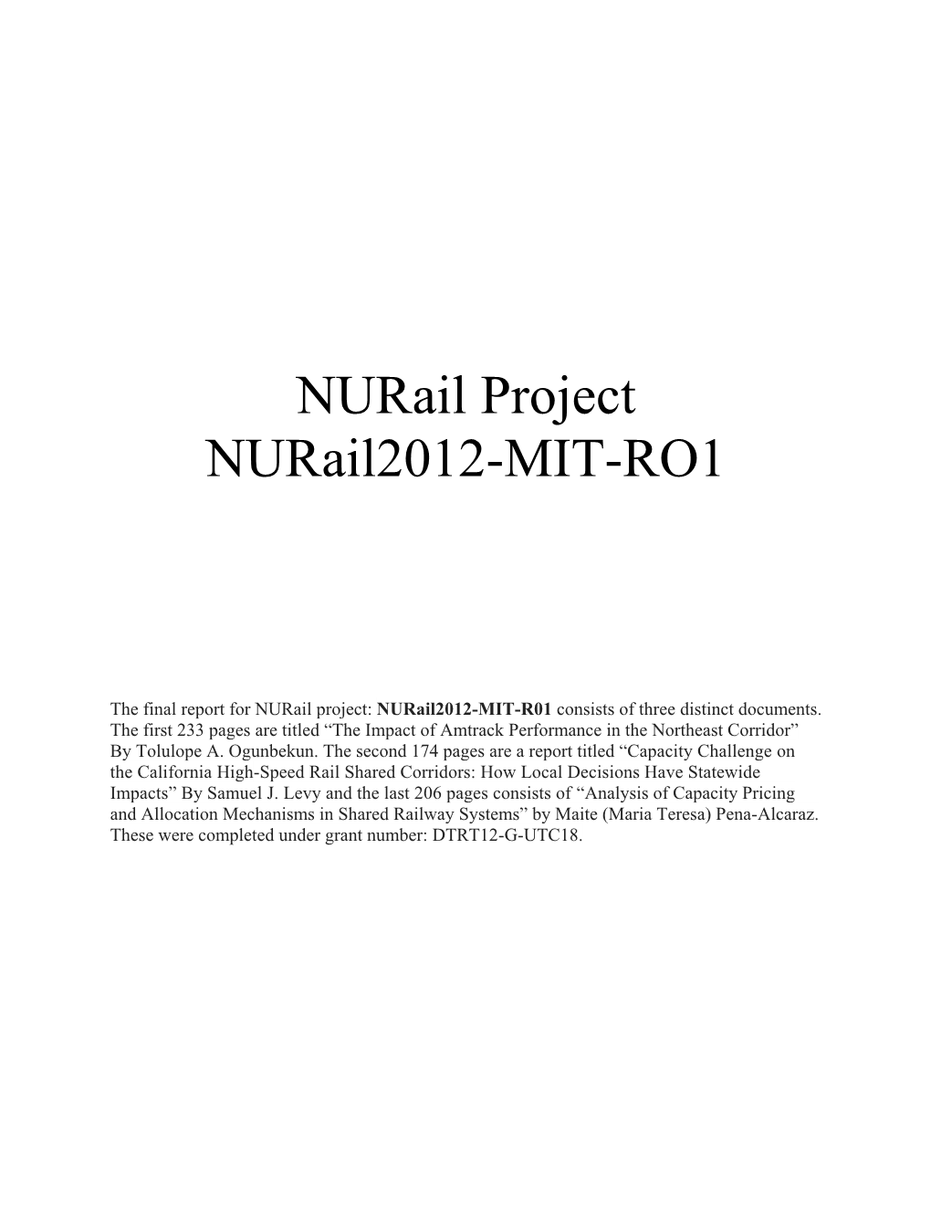 Nurail Project Nurail2012-MIT-RO1