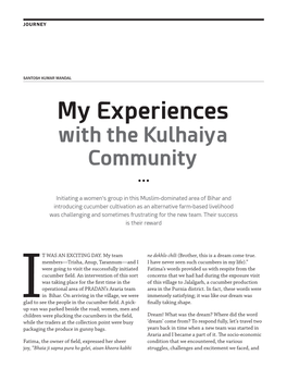 My Experiences with the Kulhaiya Community