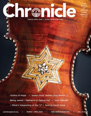 Violins of Hope • Grants from Jewish Long Beach • Being Jewish