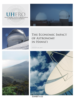 The Economic Impact of Astronomy in Hawai'i