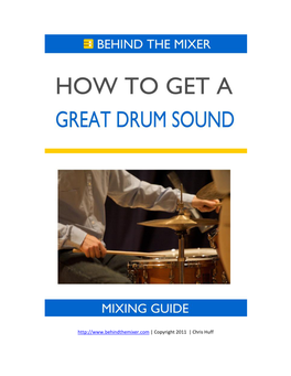 How to Get a Great Drum Sound