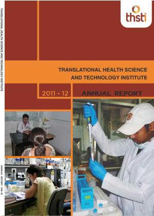 About the Translational Health Science and Technology Institute