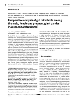 Comparative Analysis of Gut Microbiota Among the Male, Female