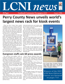 Perry County News Unveils World's Largest News Rack for Kiosk Events