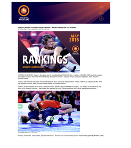 Yankova Hemmer Go Higher Bigger in Womens World Rankings After OG