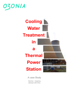 Cooling Water Treatment in a Thermal Power Station