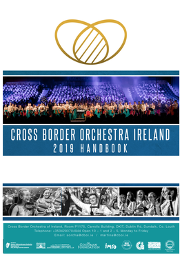 Cross Border Orchestra of Ireland, Room P1175, Carrolls Building, DKIT, Dublin Rd, Dundalk, Co