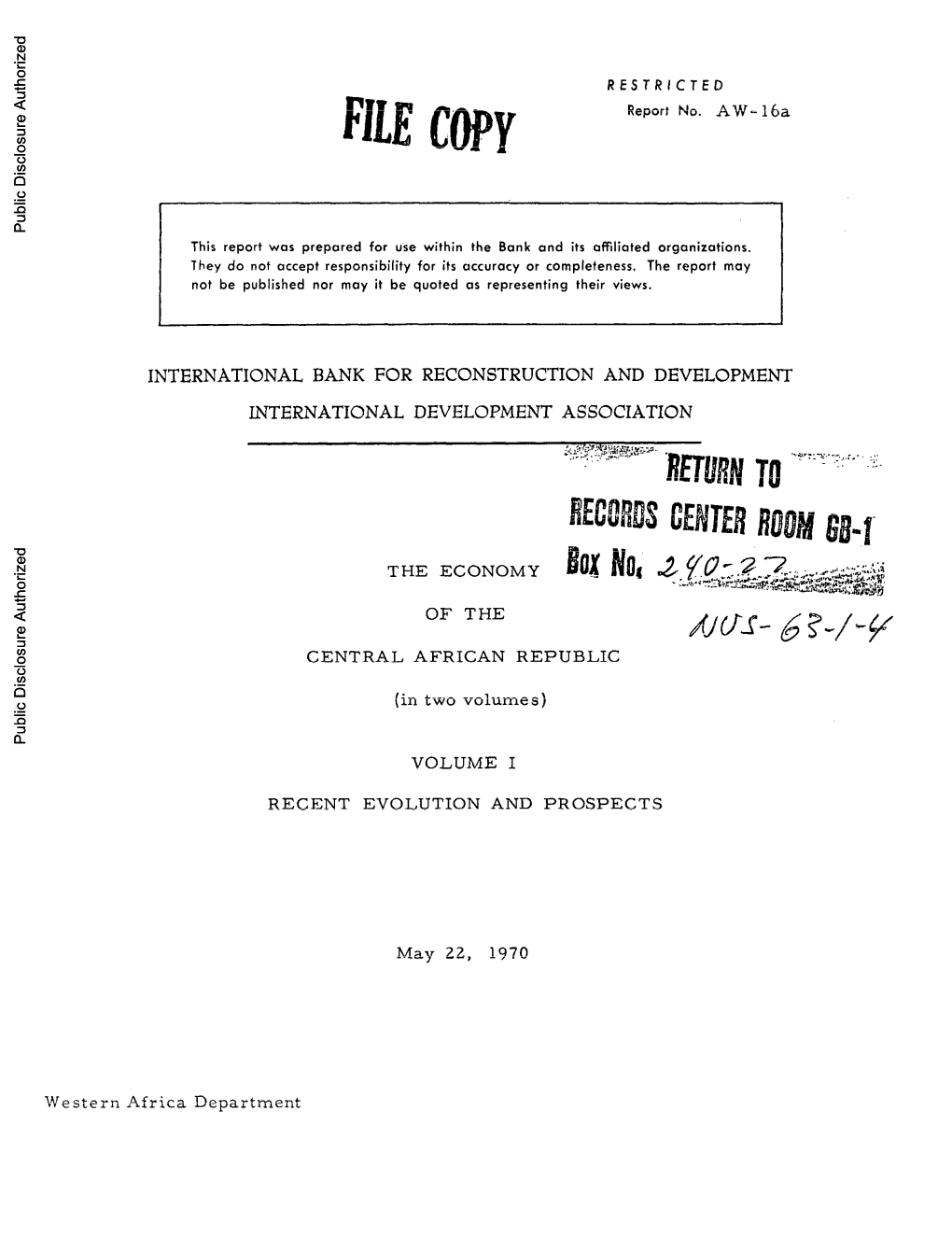 World Bank Document