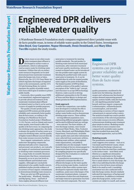 Engineered DPR Delivers Reliable Water Quality