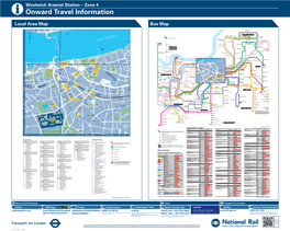 Woolwich Arsenal Station – Zone 4 I Onward Travel Information Local Area Map Bus Map River Thames