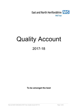 2017/18 Quality Account