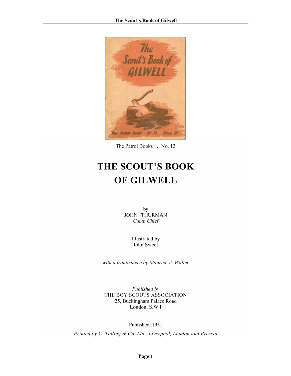 The Scout's Book of Gilwell