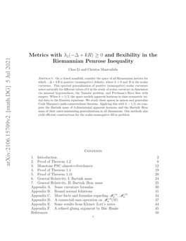 Metrics with Λ1(−∆ + Kr) ≥ 0 and Flexibility in the Riemannian