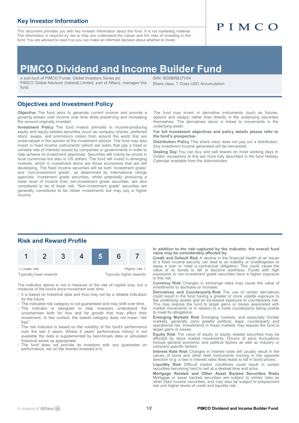 PIMCO Dividend and Income Builder Fund