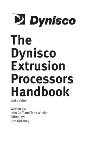 The Dynisco Extrusion Processors Handbook 2Nd Edition