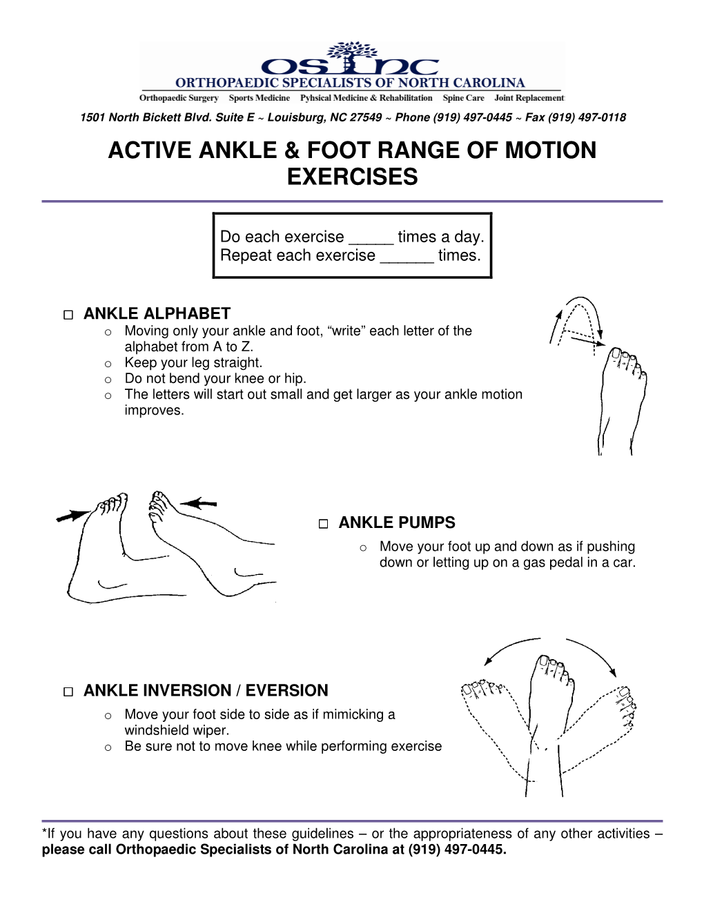 Active Ankle And Foot Range Of Motion Exercises Docslib