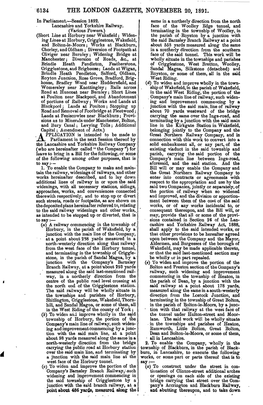 THE LONDON GAZETTE/NOVEMBER 20, 1891. in Parliament.—Session 1892
