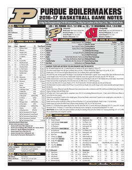 170108 Purdue MBB Game Notes.Indd