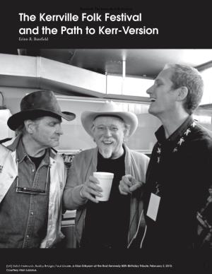 The Kerrville Folk Festival and the Path to Kerr-Version Erinn R