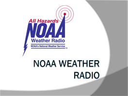 Programming NOAA Weather Radio