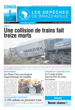 Une Collision De Trains Fait Treize Morts