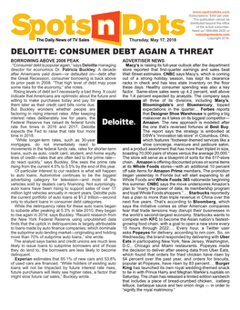 Deloitte: Consumer Debt Again a Threat