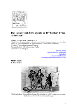 Pigs in New York City; a Study on 19Th Century Urban “Sanitation”