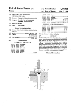 United States Patent (19) 11) Patent Number: 4,809,412 Nelson 45) Date of Patent: Mar