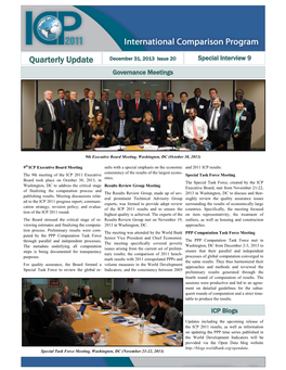 Quarterly Update December 31, 2013 Issue 20 Special Interview 9 Governance Meetings