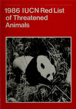 1986 IUCN Red List of Threatened Animals