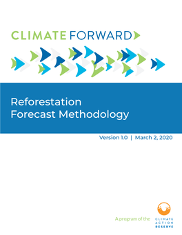 Reforestation Forecast Methodology V1.0